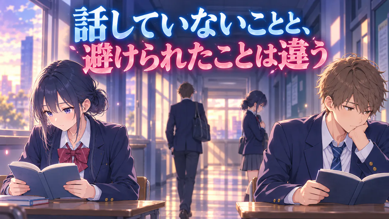 話していないことと、避けられたことは違う