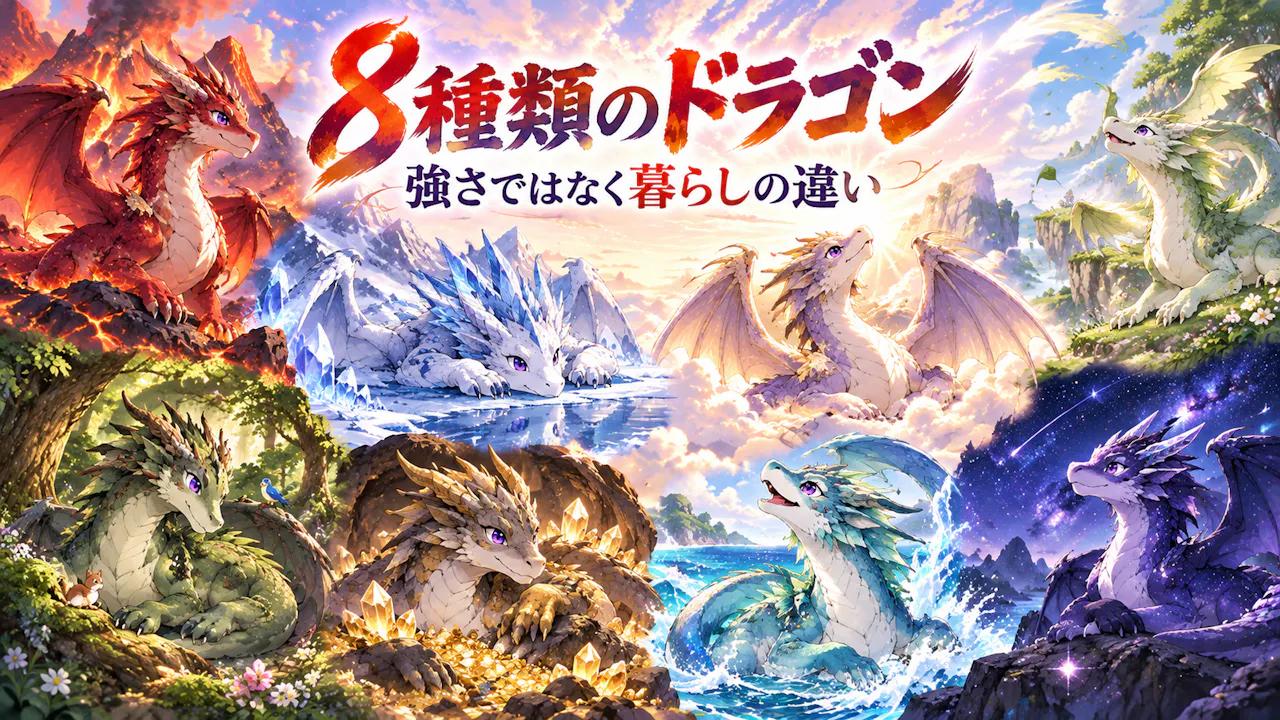 8種類のドラゴンの楽しみ方