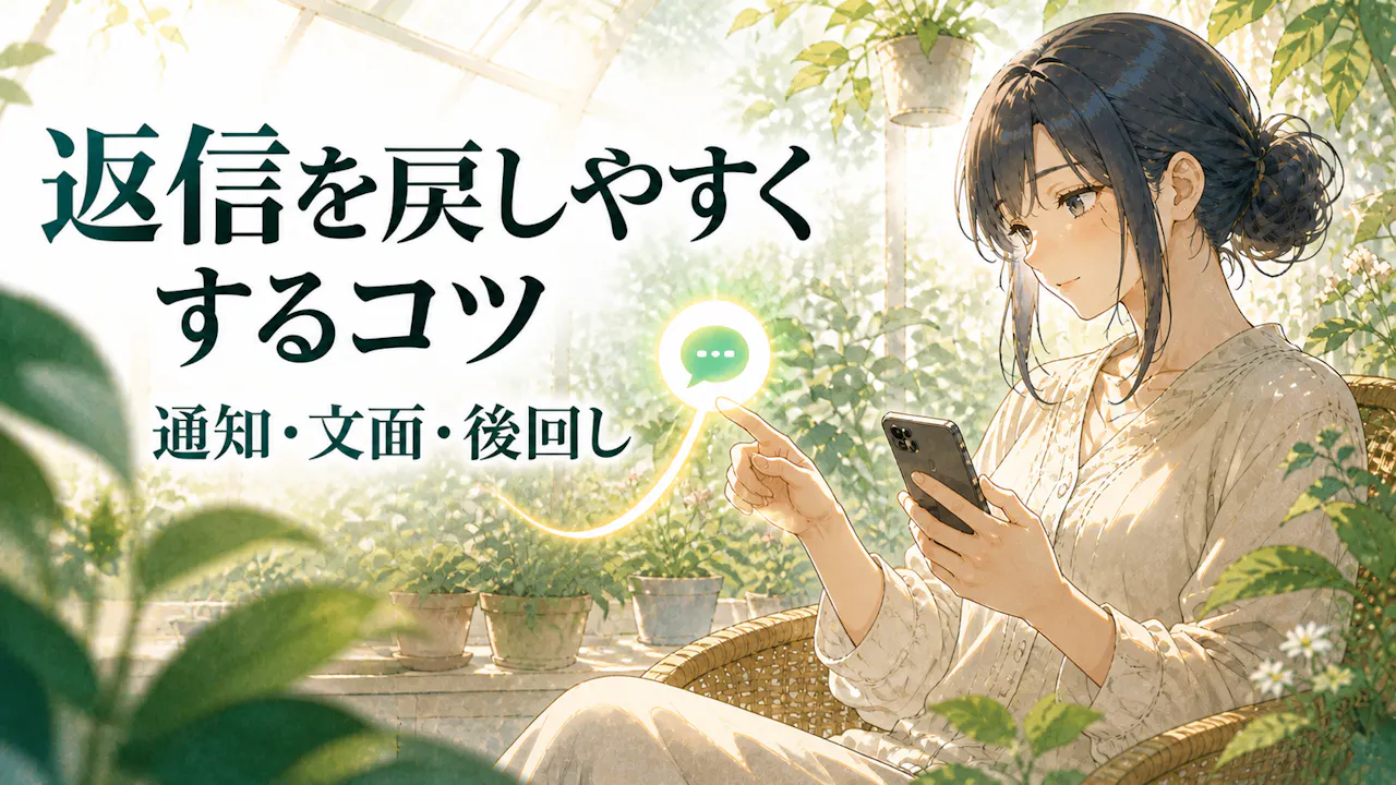 返信が遅れやすい時に見直したいこと