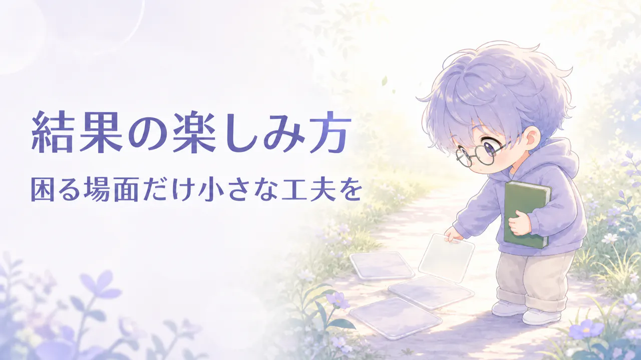 結果の楽しみ方