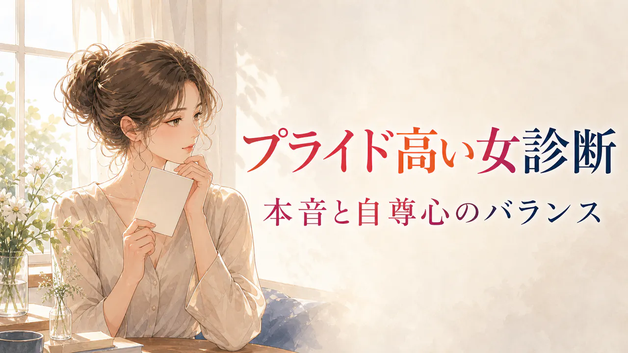 プライド高い女診断とは？