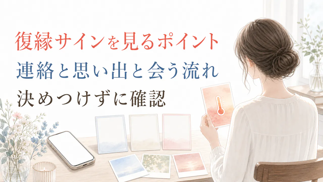 元カノの復縁サインを見るポイント