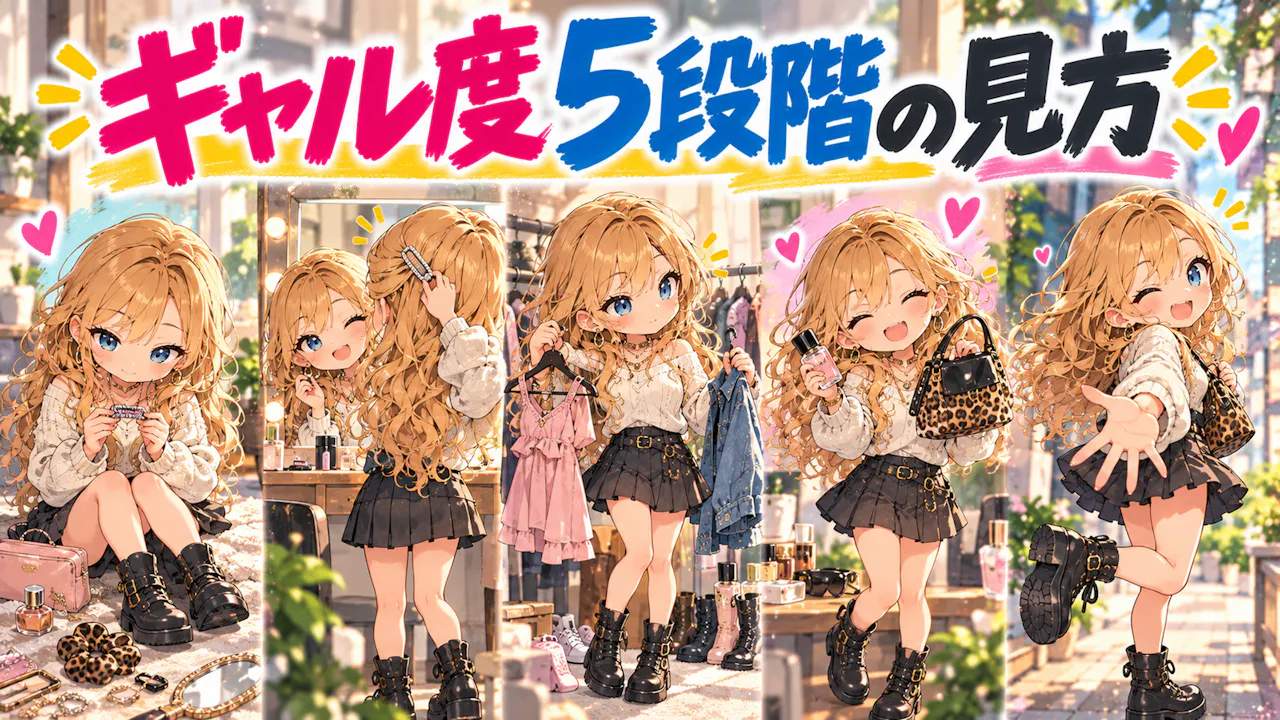 ギャル度5段階の見方